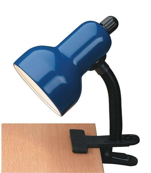 DESK LAMP HOLDER WITH CLIP-ON FLEXIBLE GOOSENECK. Collections are allowed