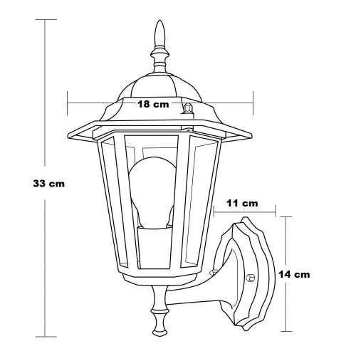 Outdoor Wall, Patio, Balcony, Waterproof Garden Lanterns. Collections are allowed.
