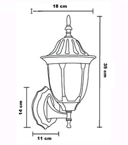 OUTDOOR WALL, PATIO, BALCONY, WATERPROOF GARDEN LAMPS. Collections are allowed.