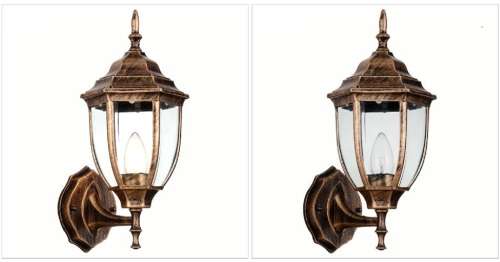 OUTDOOR WALL, PATIO, BALCONY, WATERPROOF GARDEN LAMPS. Collections are allowed.