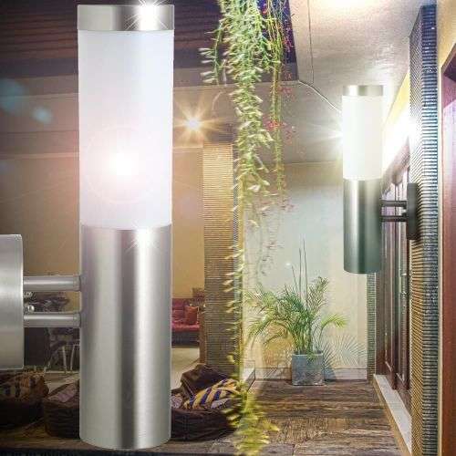 STAINLESS STEEL OUTDOOR WALL, PATIO, BALCONY, WATERPROOF GARDEN LAMPS. Collections are allowed.