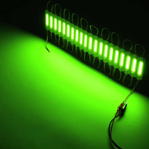 LED LIGHT MODULES: WATERPROOF COB INJECTION in GREEN COLOUR. Collections are allowed.