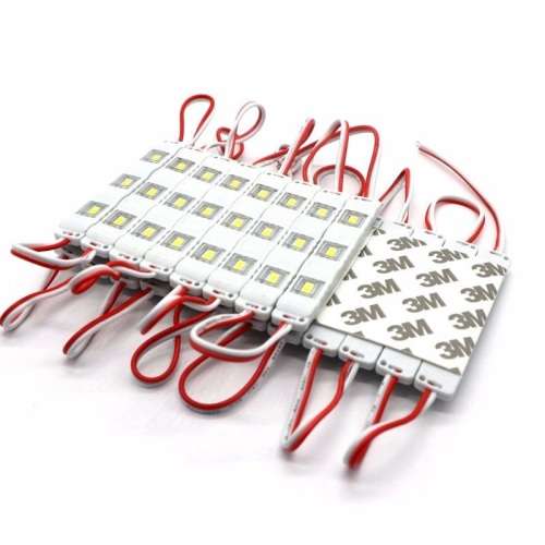 LED Light Modules: Waterproof Injection Moulded with Lens in Warm White. Collections allowed