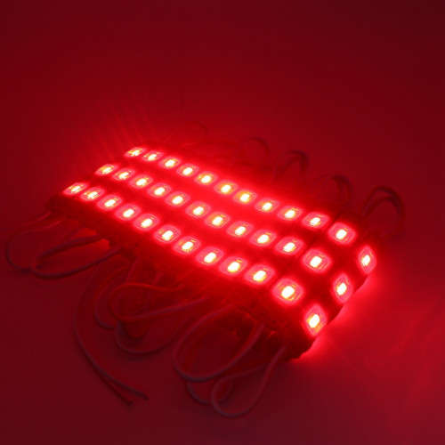 LED Light Modules: Waterproof Injection Moulded with Lens. Red Colour. Collections allowed