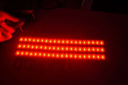LED Light Modules: Waterproof Injection Moulded with Lens. Red Colour. Collections allowed