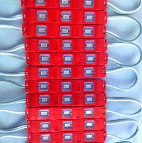 LED Light Modules: Waterproof Injection Moulded with Lens. Red Colour. Collections allowed