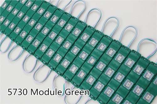 LED Light Modules: Waterproof Injection Moulded with Lens in Green Colour. Collections allowed