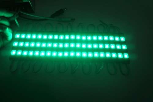 LED Light Modules: Waterproof Injection Moulded with Lens in Green Colour. Collections allowed