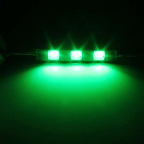LED Light Modules: Waterproof Injection Moulded with Lens in Green Colour. Collections allowed