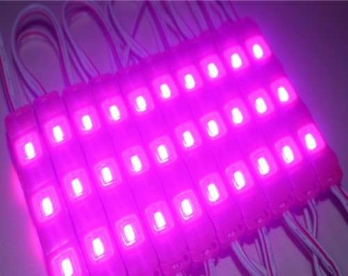 LED Light Modules: Waterproof Injection Moulded with Lens in Pink Colour. Collections allowed