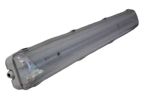 LED Fluorescent Tube Fittings: Weatherproof Double Closed Channel T8 5ft 1500mm. Collections allowed