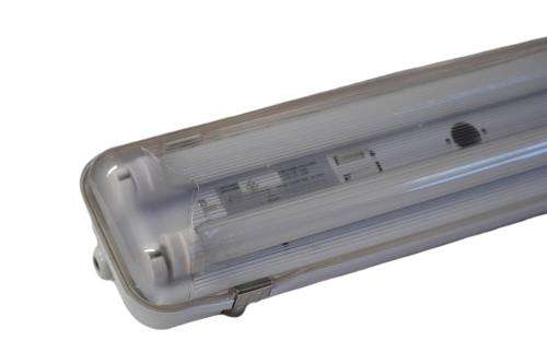 LED Fluorescent Tube Fittings: Weatherproof Double Closed Channel T8 5ft 1500mm. Collections allowed