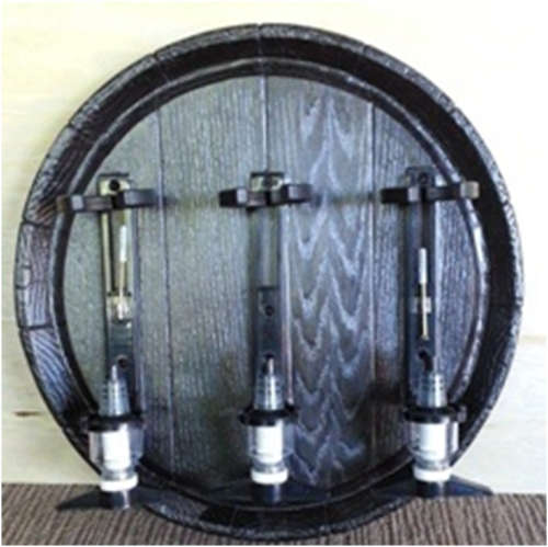 Liquor Dispenser: Large Barrel End with 3 Optics. Brand New Product.. Collections are allowed.