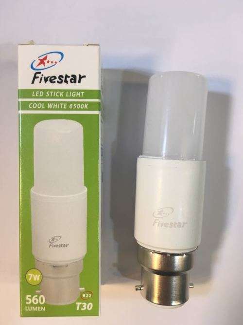 LED Light Bulbs: New 7W `STIK` Light Bulbs 220V In E27 and B22. Collections allowed