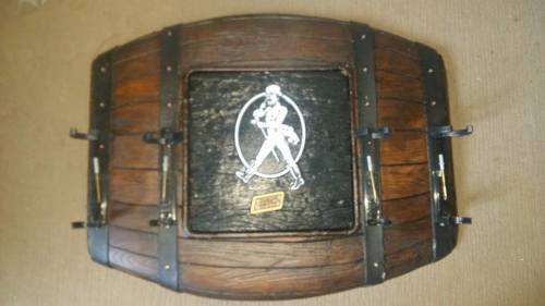 Liquor Dispenser: Johnny Walker Whisky Flat Barrel + 4 Optics. New Product. Collections allowed