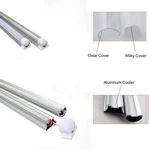LED INTEGRATED TUBE LIGHTS CLEAR COVER Complete With Brackets & Fittings. Collections allowed.