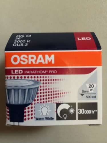 LED Downlight / Spotlight Bulbs: OSRAM LED MR16 5W 12V DC. Collections are allowed.