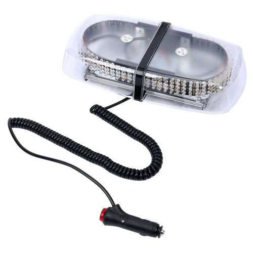 Cool White LED Car Roof Top Emergency Flashing Warning Strobe Light. Collections are allowed.