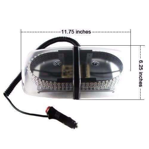 Cool White LED Car Roof Top Emergency Flashing Warning Strobe Light. Collections are allowed.