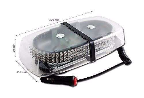 Cool White LED Car Roof Top Emergency Flashing Warning Strobe Light. Collections are allowed.