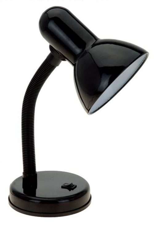 Desk Top Lamp Holder with Flexible Gooseneck & LED Bulb. Collections are allowed.