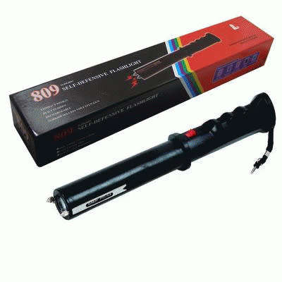 Rechargeable Electric Shock Stun Baton with Siren + LED Torch/Flashlight. Collections are allowed.