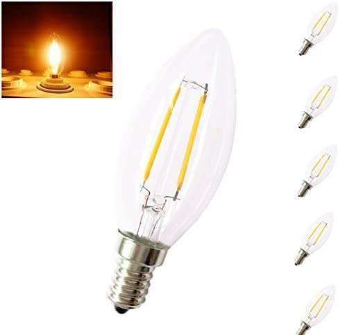 LED Light Bulbs: FILAMENT Candle Design Light Bulbs. Collections are allowed.