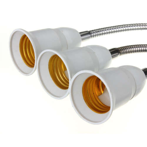 E27 to E27 Light Bulb Adapter / Converter + Gooseneck Extension. Collections are allowed.