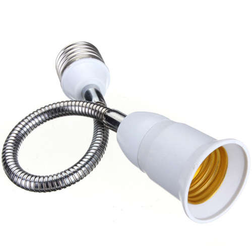 E27 to E27 Light Bulb Adapter / Converter + Gooseneck Extension. Collections are allowed.