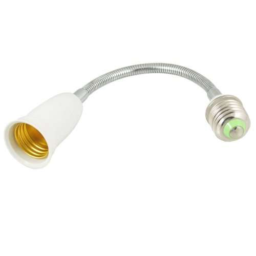 E27 to E27 Light Bulb Adapter / Converter + Gooseneck Extension. Collections are allowed.