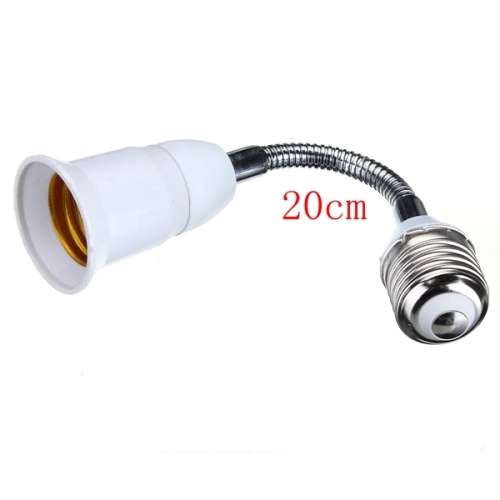 E27 to E27 Light Bulb Adapter / Converter + Gooseneck Extension. Collections are allowed.