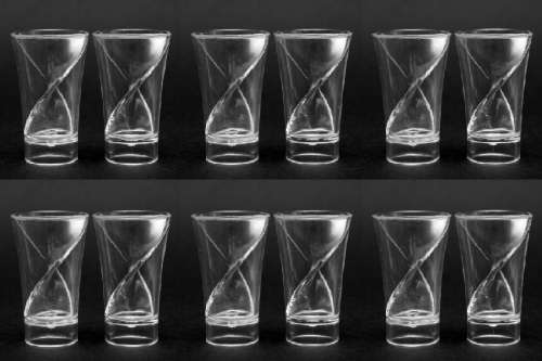 Twister Shot Cups: Pack of 12 Spiral Cocktail Shot Cups. Collections are allowed.