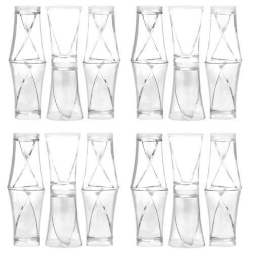 Twister Shot Glasses: Pack of 24 Spiral Cocktail Shot Glasses. Collections are allowed.