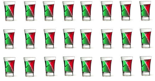 Twister Shot Glasses: Pack of 24 Spiral Cocktail Shot Glasses. Collections are allowed.