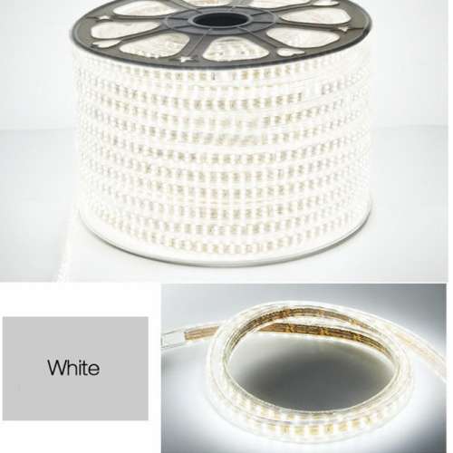 LED Strip Lights: Cool White 220V Complete With Connector Plug + End Cap. Collections are allowed.
