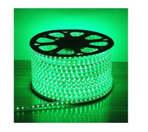 LED Strip Lights: Green 220V Complete With Connector Plug + End Cap. Collections are allowed.