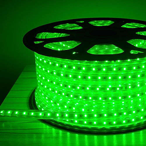 LED Strip Lights: Green 220V Complete With Connector Plug + End Cap. Collections are allowed.