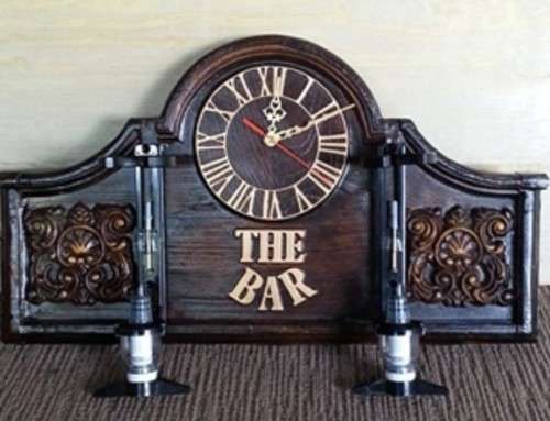 Liquor Dispenser: The Bar Clock + 2-Optics. Collections allowed