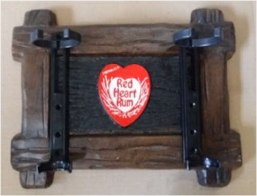 Liquor Dispenser: Red Heart Rum + 2-Optics. Brand New Product. Collections allowed