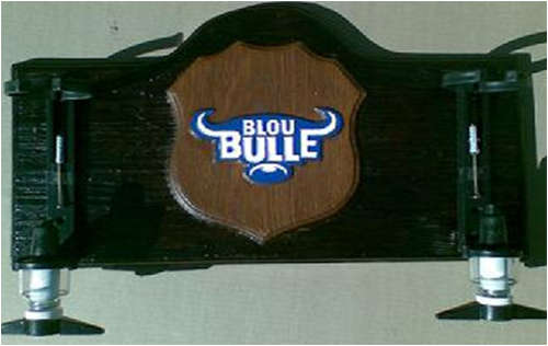 Liquor Dispenser: Blou Bulle Rugby + 2 Optics. Brand New Products. Collections allowed
