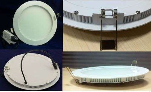 LED Ceiling Lights: Round Panel Complete with Fittings + Driver/PSU 12W 220V. Collections allowed