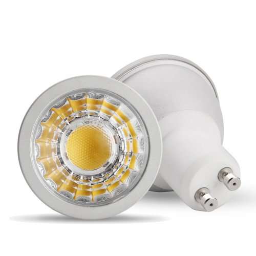 LED Light Bulbs Wide Beam: Natural White 6W GU10 220V AC COB LED Downlights. Collections allowed.