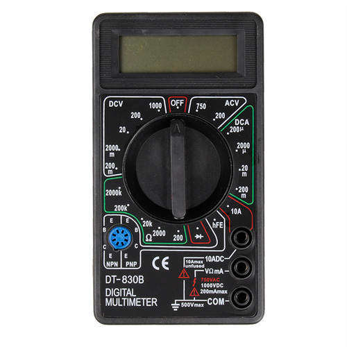 Digital Portable MultiMeter DT830B. Collections are allowed.