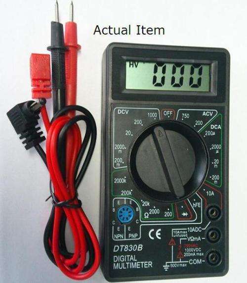 Digital Portable MultiMeter DT830B. Collections are allowed.