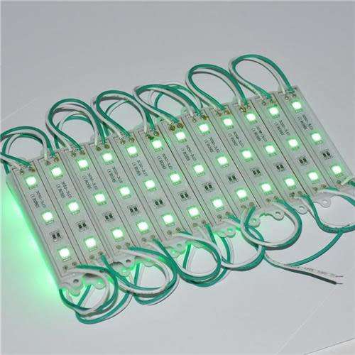 LED Light Modules: Waterproof Triple SMD5050 in Green Colour. Collections are allowed.