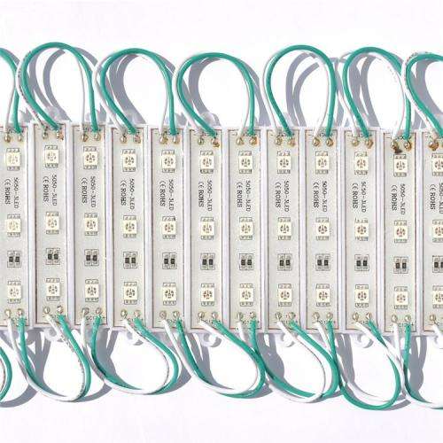 LED Light Modules: Waterproof Triple SMD5050 in Green Colour. Collections are allowed.