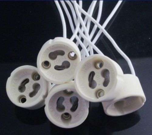 Downlight Socket Holder: GU10 LED/Halogen Ceramic Bulb/Lamp Wired Connector. Collections are allowed