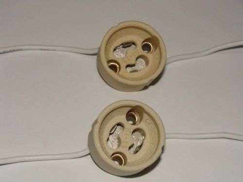 Downlight Socket Holder: GU10 LED/Halogen Ceramic Bulb/Lamp Wired Connector. Collections are allowed