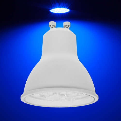 Blue Light Colour LED Downlights 6W GU10 AC185~265V Wide Beam Angle Light Bulbs. Collections Allowed