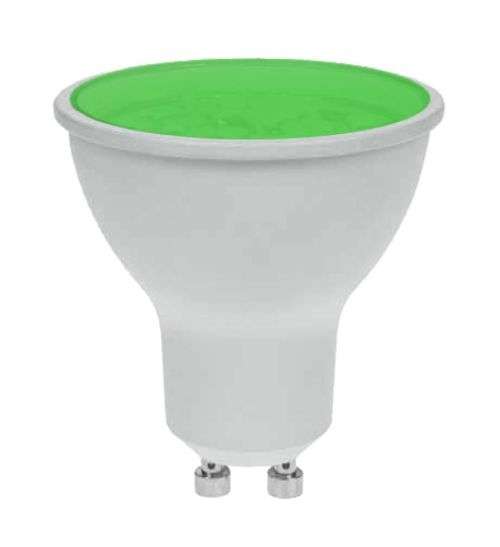 LED Downlights: GREEN Colour 6W GU10 Spotlight. Collections are allowed.